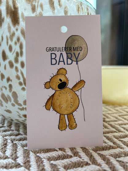 Gratulerer med baby blå