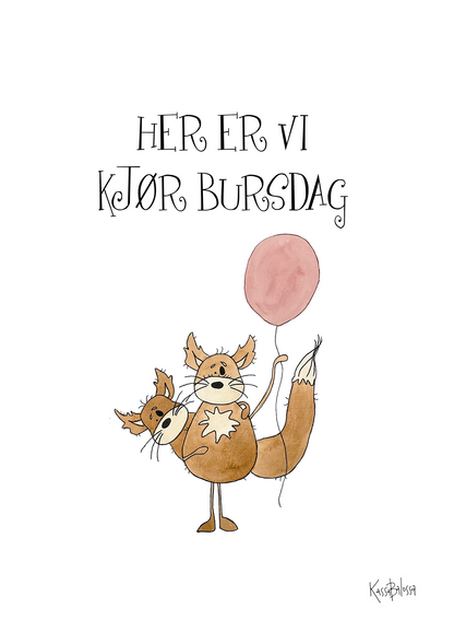 Her er vi kjør bursdag