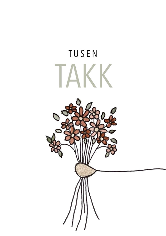 Tusen takk bukett